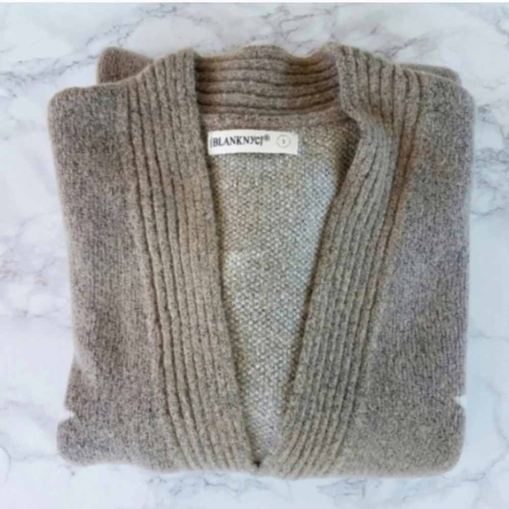 Blank NYC Stars Open Front Cardigan Size Small - Picture 7 of 8